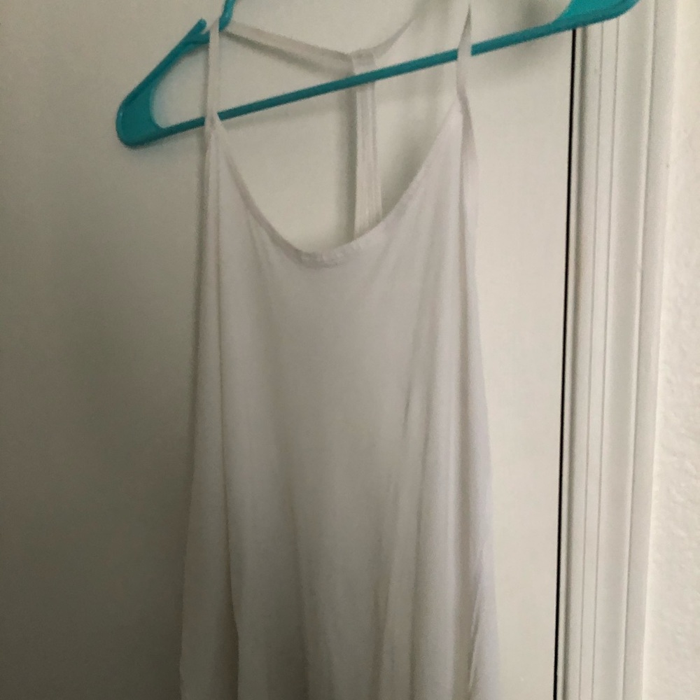 White Lulu Lemon tank
